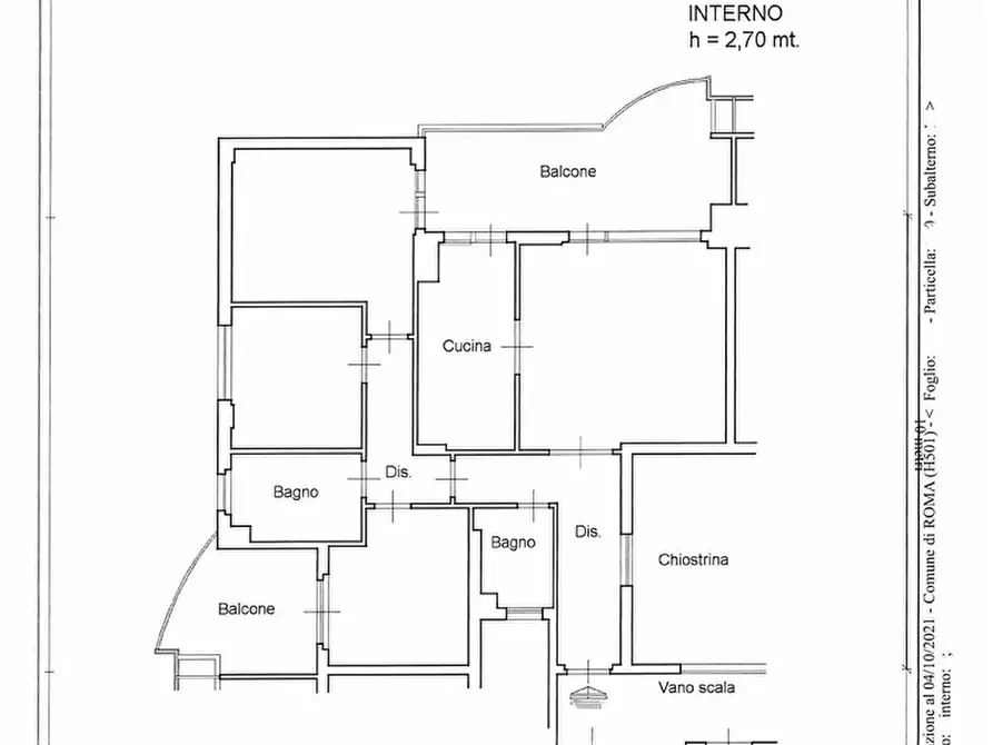 Immagine 33 di Appartamento in vendita  in Via Pia Nalli a Roma