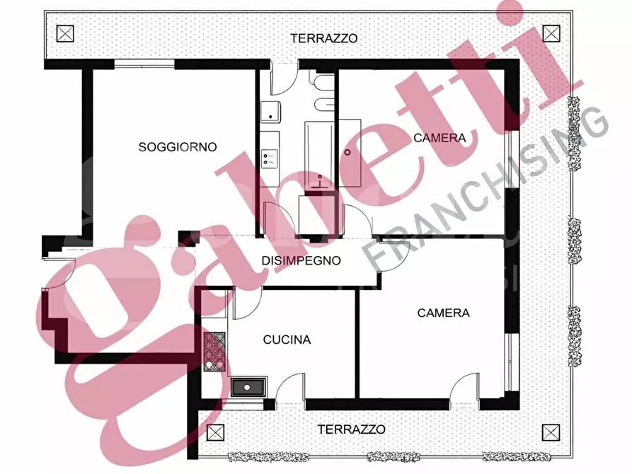 Immagine 24 di Appartamento in vendita  in Via BORGO SAN GIOVANNI - VIA GRANATIERI DI SARDEGNA a Chioggia