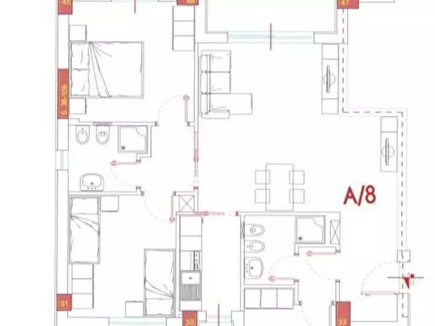 Immagine 13 di Appartamento in vendita  in Via Giovanni XXIII, 50 a Tortoreto