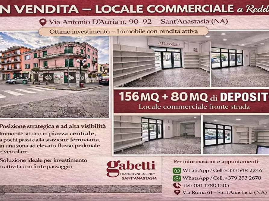 Immagine 4 di Negozio in vendita  in Via Antonio D'Auria, snc a Sant'anastasia
