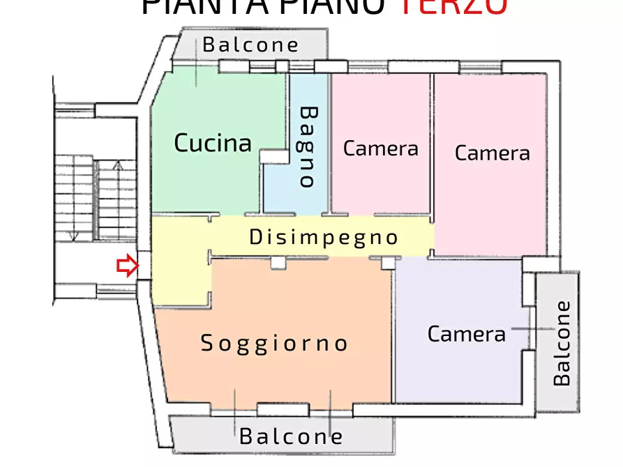 Immagine 12 di Appartamento in vendita  in Via Rione Dei Preti, 44 a Foggia