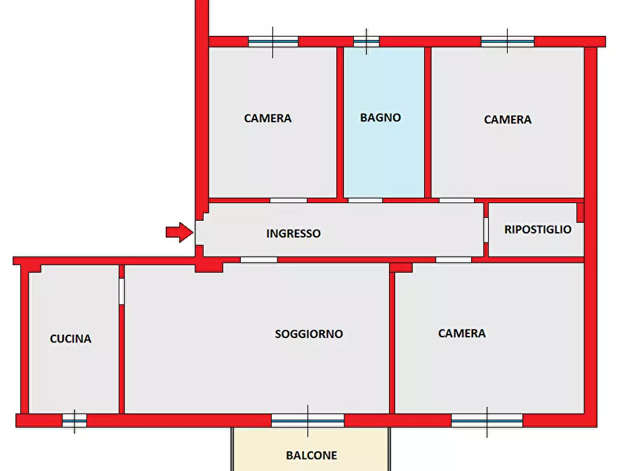 Immagine 9 di Appartamento in vendita  in Via LEONARDO DA VINCI, 13 a Bresso