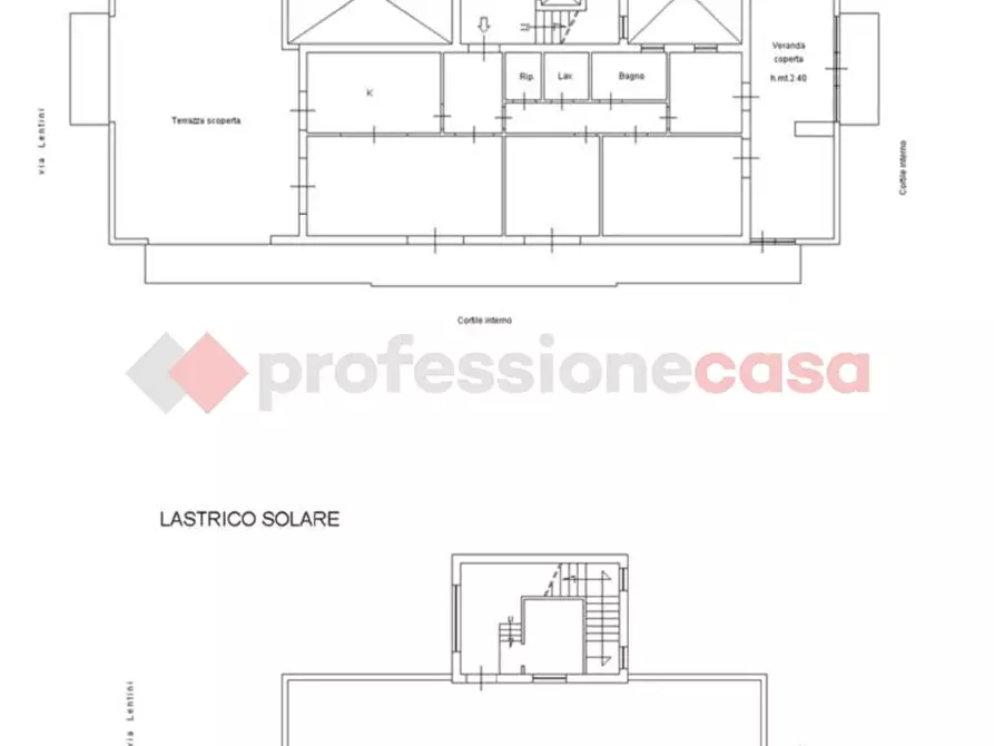 Immagine 23 di Attico in vendita  in Via lentini, 83 a Siracusa