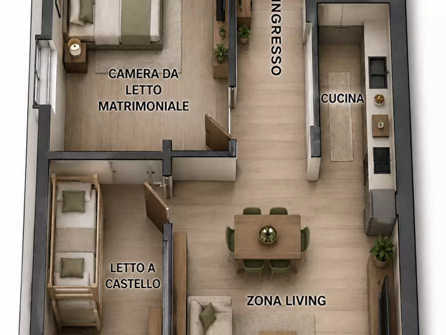 Immagine 14 di Appartamento in vendita  in Via SOTTOMARINA - VIA CRISTOFORO COLOMBO, 00 a Chioggia