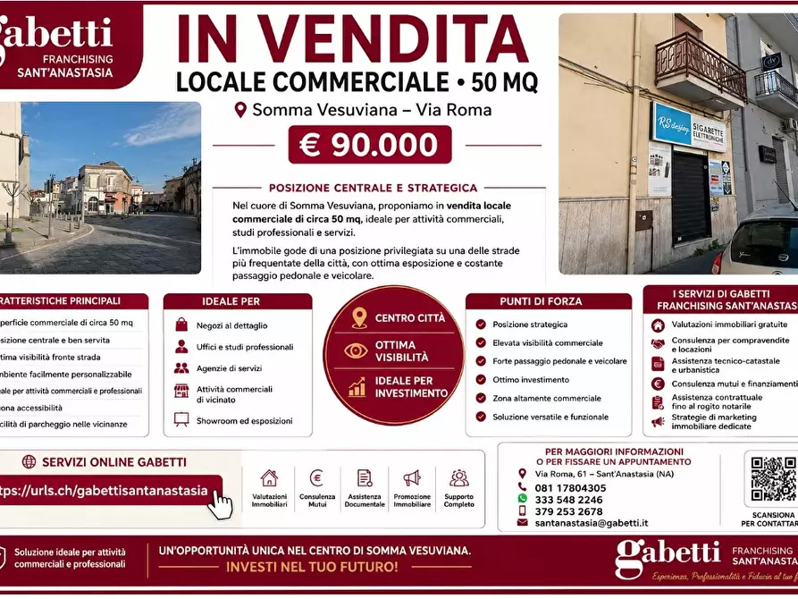Immagine 1 di Negozio in vendita  in Via Roma, 60 a Somma Vesuviana