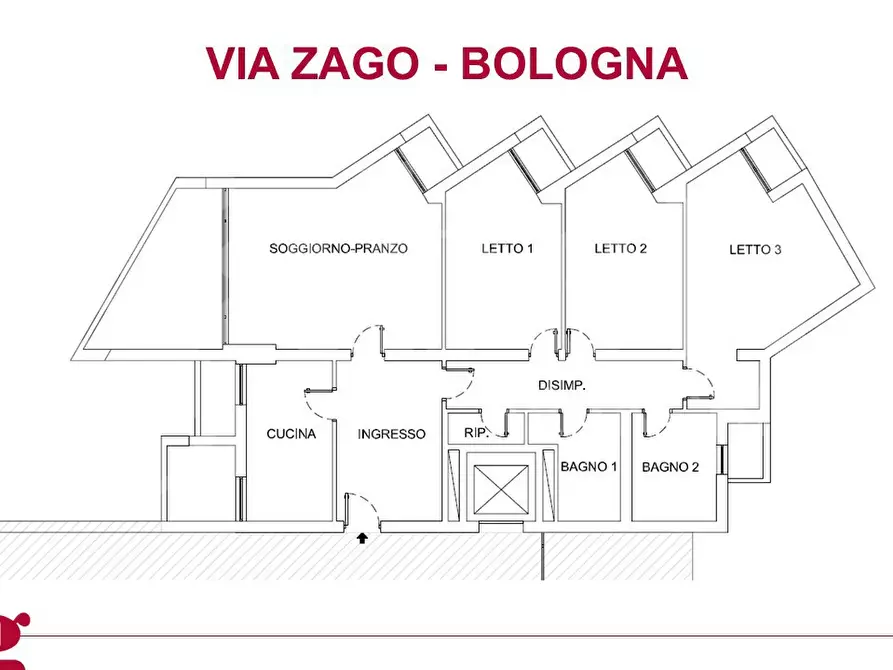 Immagine 14 di Appartamento in vendita  in Via ZAGO a Bologna