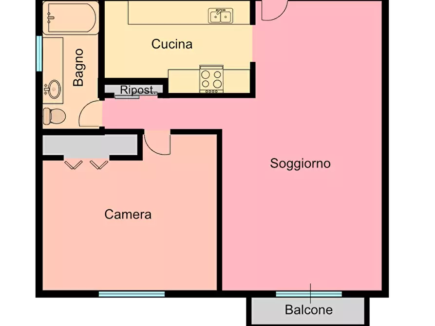 Immagine 2 di Appartamento in vendita  in Via Firenze a Bologna