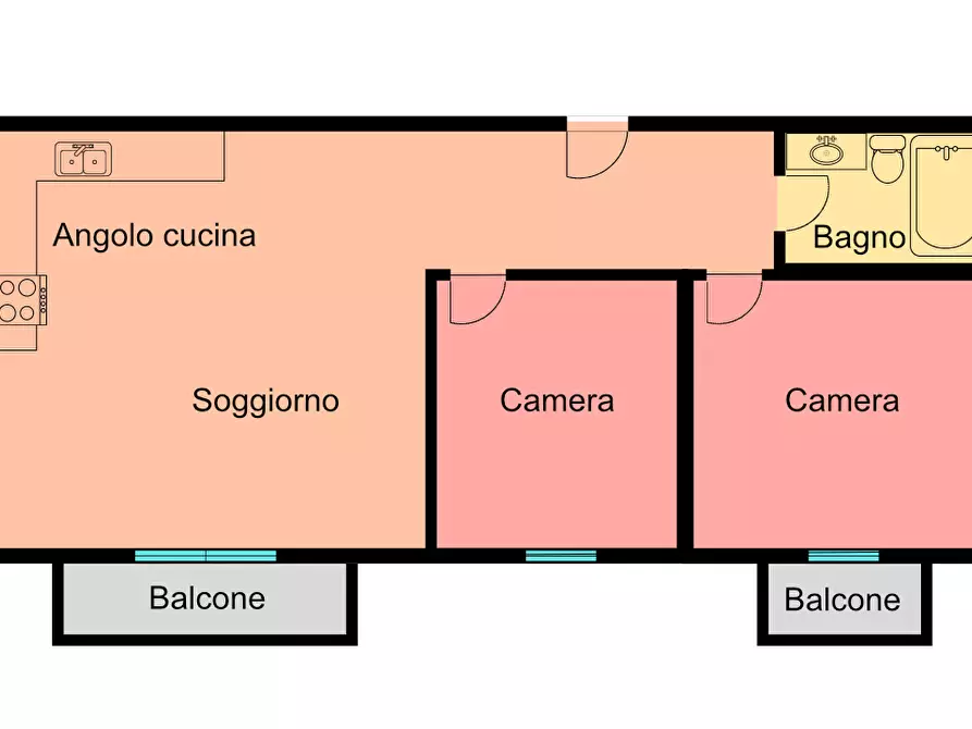 Immagine 2 di Appartamento in vendita  in Via NicolÃ² Paganini a Bologna