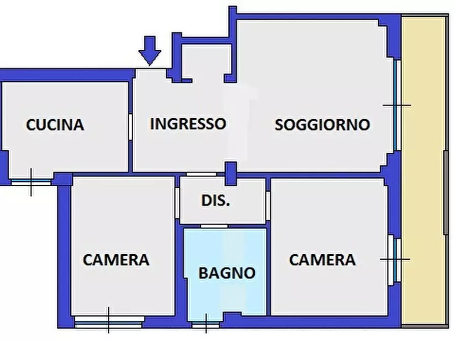 Immagine 49 di Appartamento in vendita  in Via GRIVOLA, 18 a Milano
