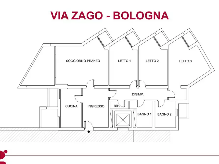 Immagine 12 di Appartamento in vendita  in Via ZAGO a Bologna