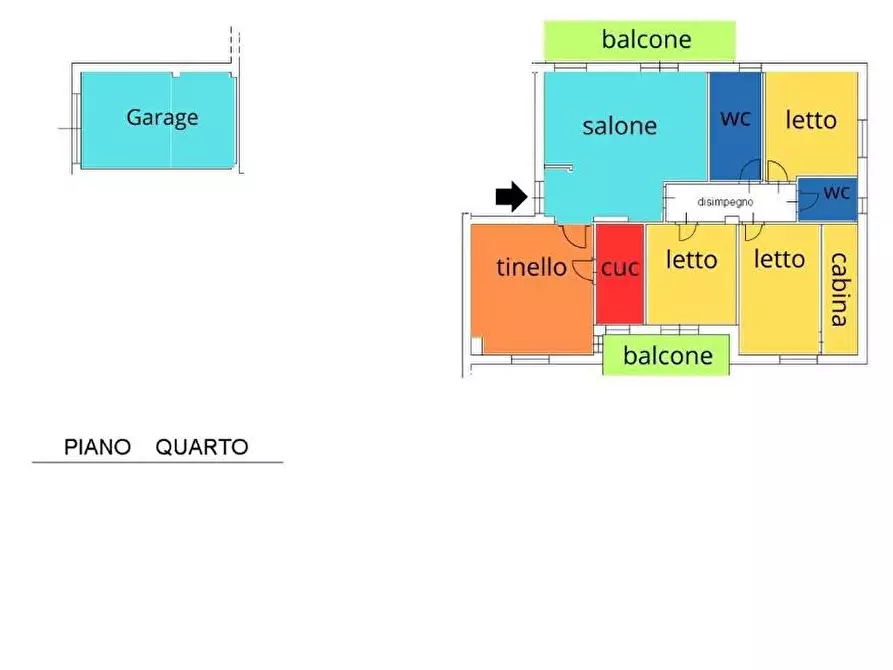Immagine 2 di Appartamento in vendita  in VIA via del pino loricato 25 a Castrovillari
