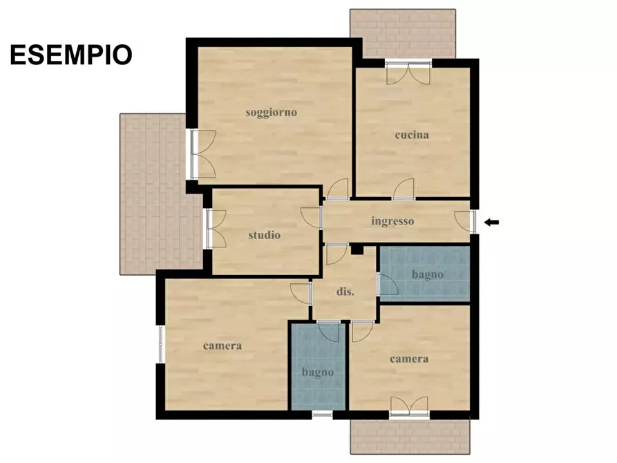 Immagine 6 di Casa indipendente in vendita  in LOCALITA'agazzi a Arezzo