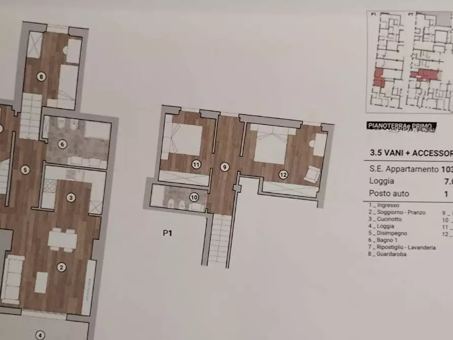 Immagine 13 di Appartamento in vendita  in PIAZZA delle carceri a Prato