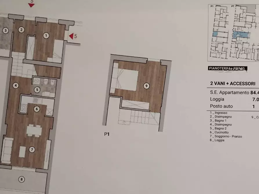 Immagine 10 di Appartamento in vendita  in PIAZZA delle carceri a Prato