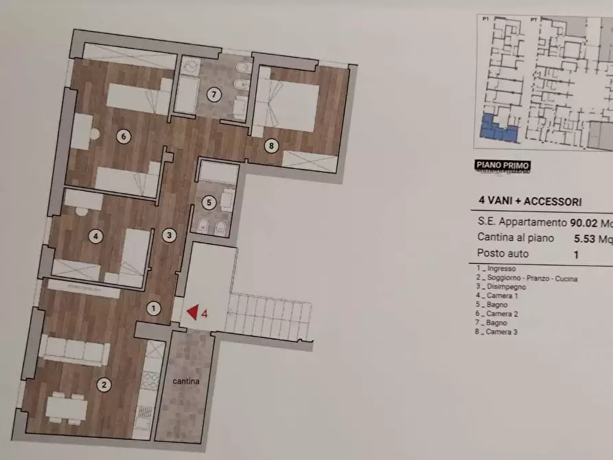 Immagine 9 di Appartamento in vendita  in PIAZZA delle carceri a Prato