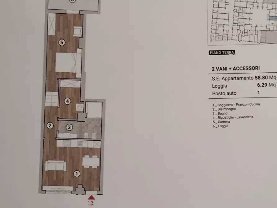 Immagine 7 di Appartamento in vendita  in PIAZZA delle carceri a Prato