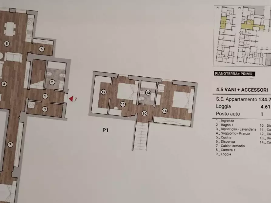 Immagine 5 di Appartamento in vendita  in PIAZZA delle carceri a Prato