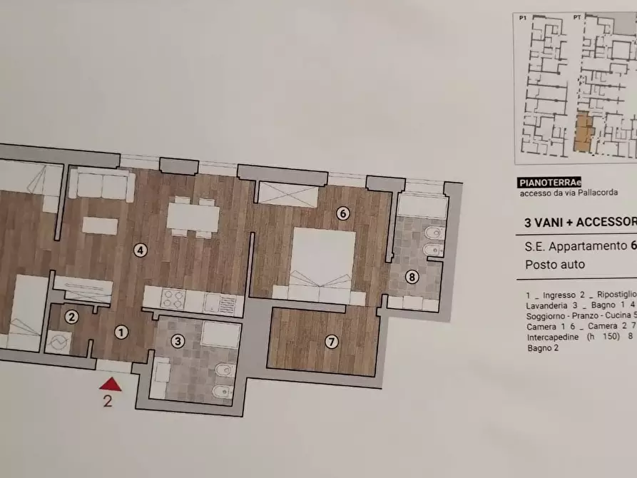 Immagine 2 di Appartamento in vendita  in PIAZZA delle carceri a Prato