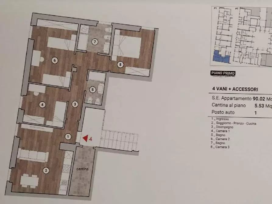 Immagine 1 di Appartamento in vendita  in PIAZZA delle carceri a Prato