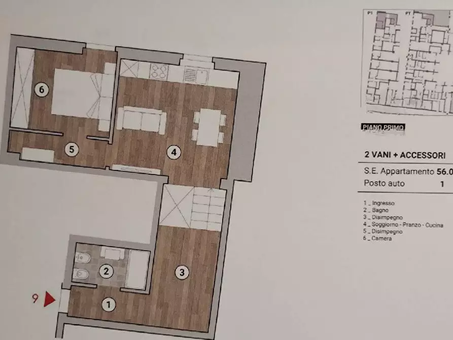 Immagine 18 di Appartamento in vendita  in PIAZZA delle carceri a Prato