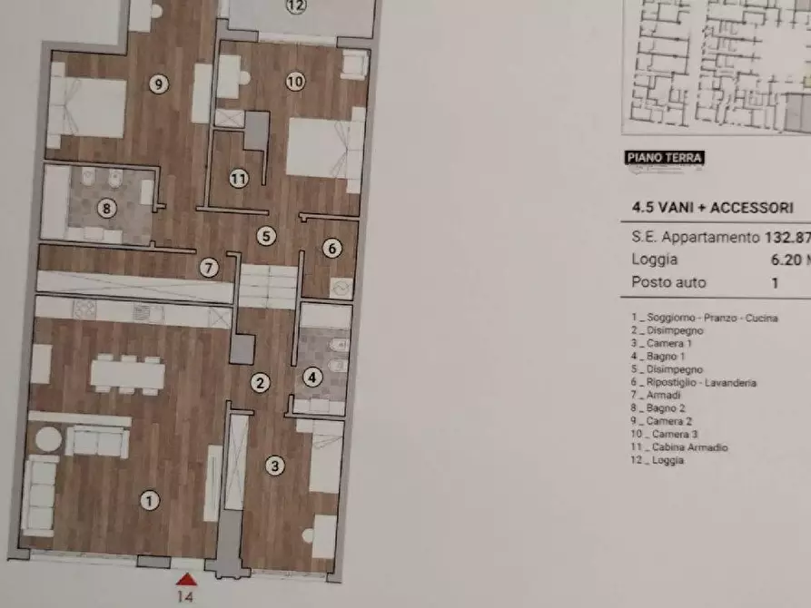 Immagine 20 di Appartamento in vendita  in PIAZZA delle carceri a Prato