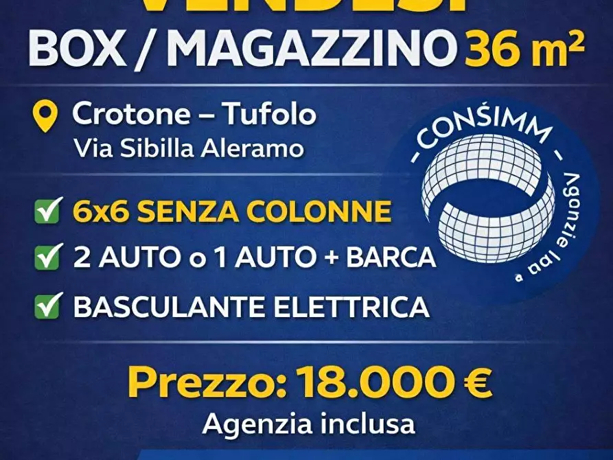 Immagine 1 di Box auto in vendita  in VIA sibilia  aleramo a Crotone