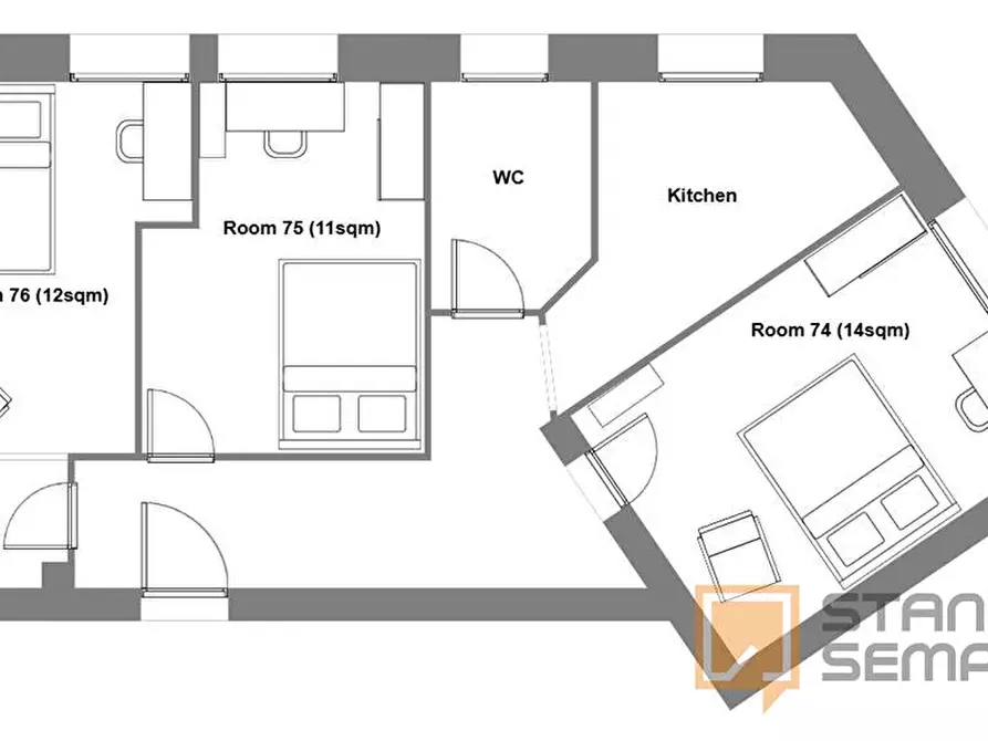 Immagine 31 di Stanza singola in affitto  in Via Viale delle Province, 79 a Roma