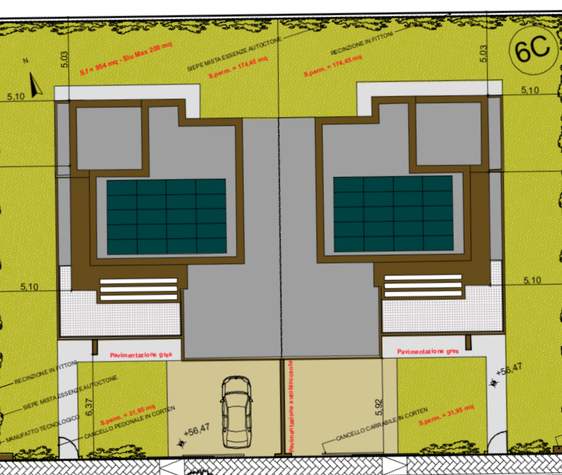 Immagine 3 di Casa bifamiliare in vendita  in Via Salvador Dalì 15 a Parma