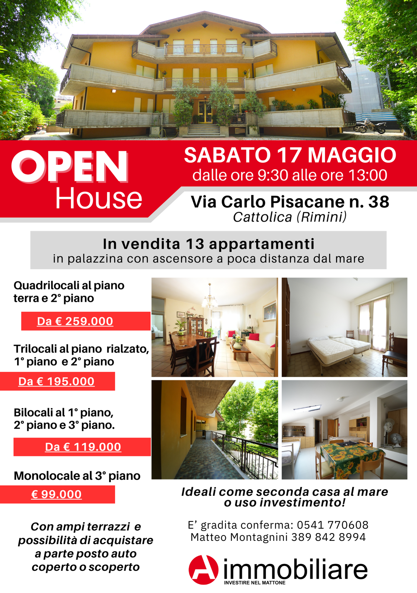 Immagine 2 di Bilocale in vendita  in Via C. Pisacane 23A a Cattolica