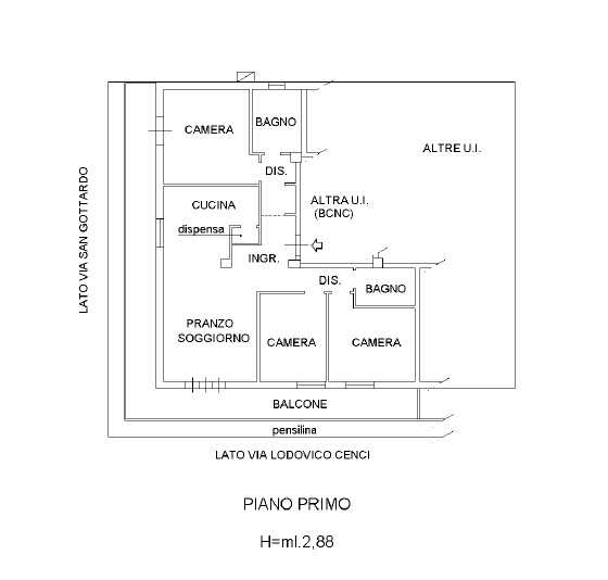 Immagine 47 di Quadrilocale in vendita  in Viale San Gottardo a Rimini