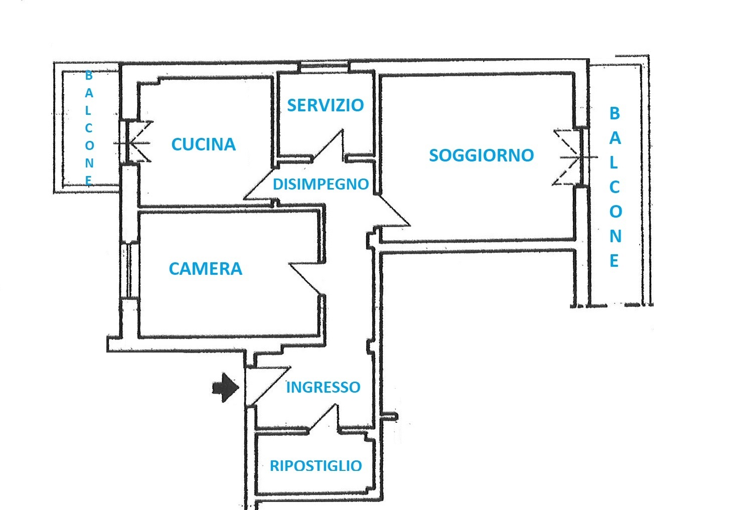 Immagine 22 di Bilocale in vendita  in Via Val Savio 8 a Roma