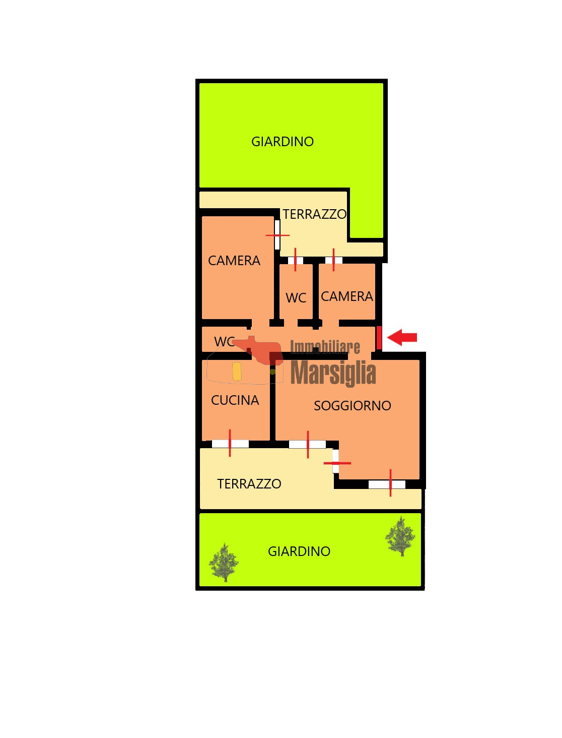 Immagine 27 di Quadrilocale in vendita  in Strada Solaro 88 a San Remo