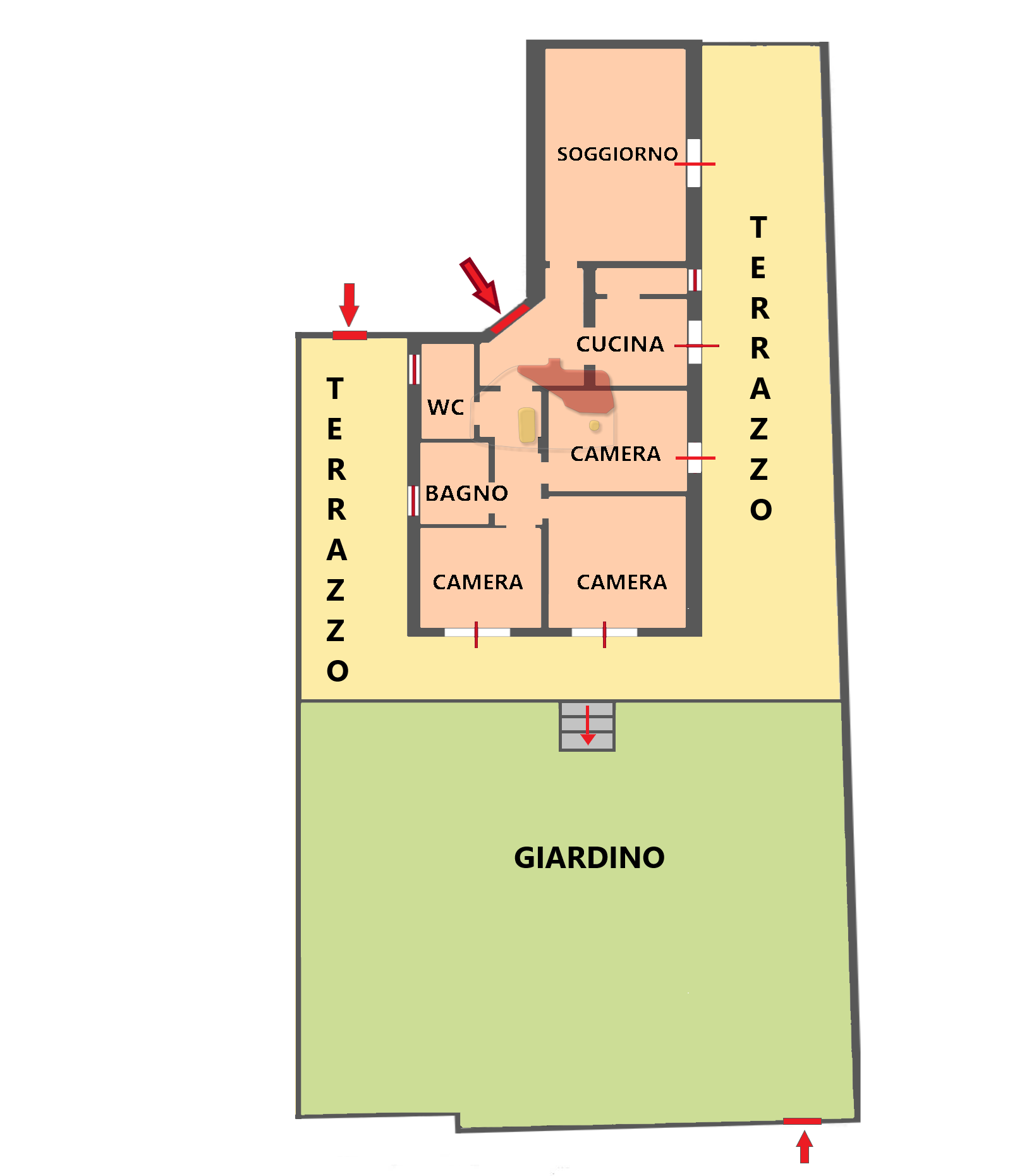 Immagine 43 di Quadrilocale in vendita  in Via Padre Semeria 430 a San Remo
