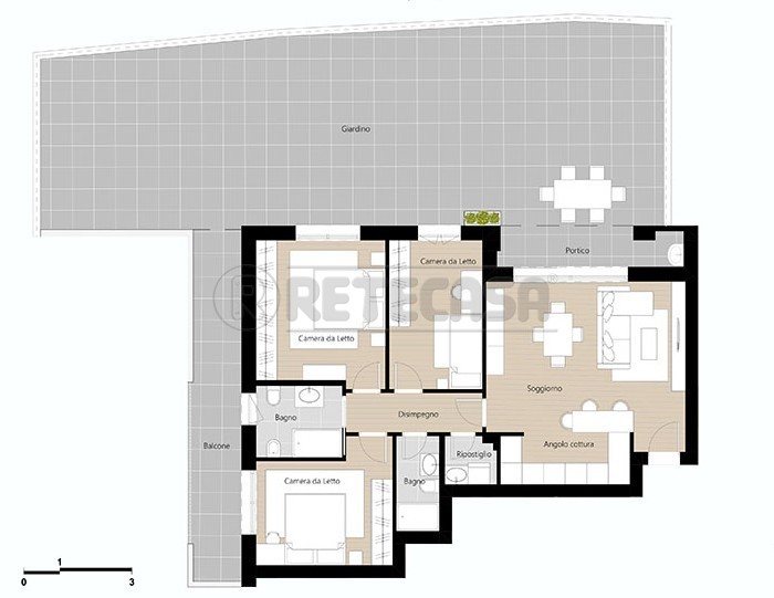 Immagine 1 di Quadrilocale in vendita  a Pescara