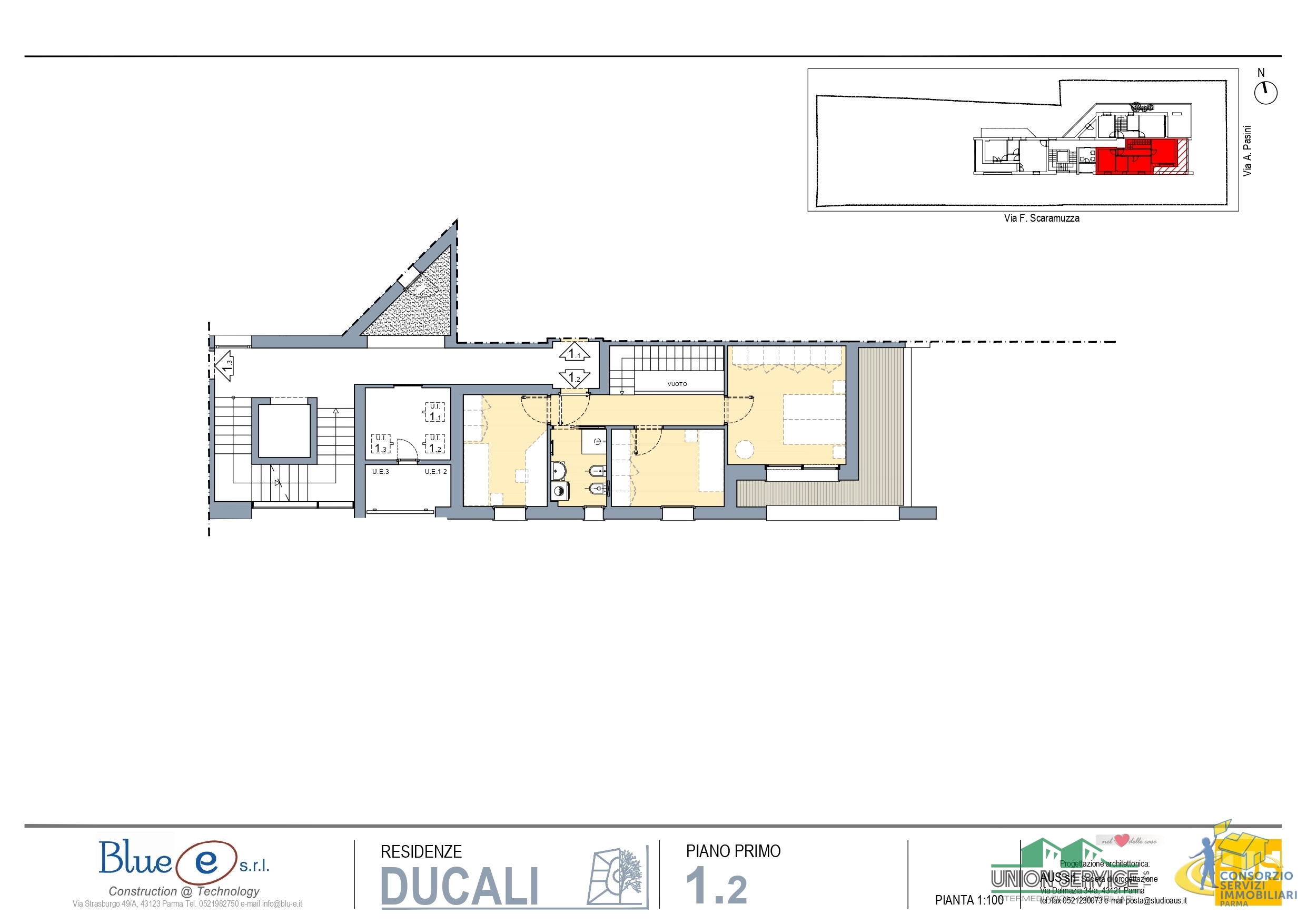 Immagine 7 di Quadrilocale in vendita  in Via Alberto Pasini a Parma