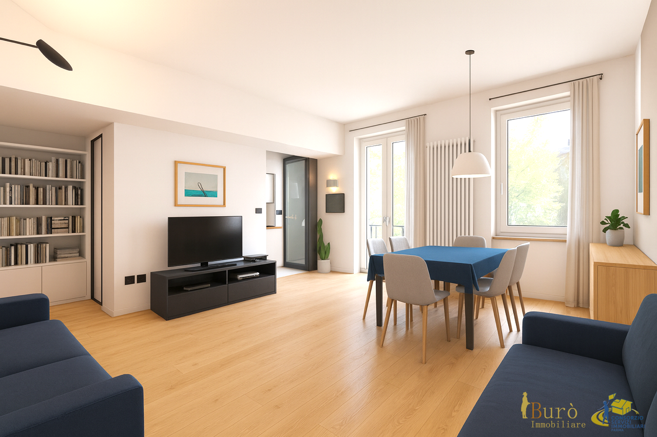 Immagine 2 di Trilocale in vendita  in Borgo Trinità a Parma