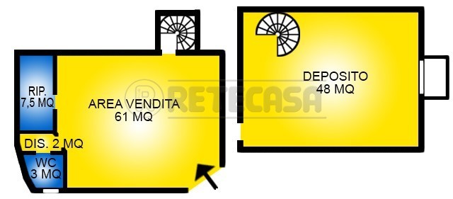 Immagine 17 di Locale commerciale in affitto  in Via A. Bembo 48 a Nanto