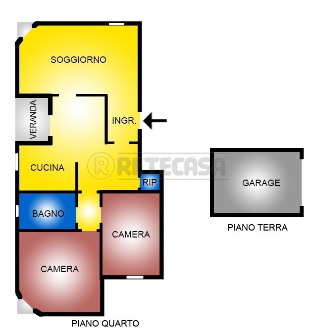 Immagine 21 di Bilocale in vendita  in via einaudi a Vicenza