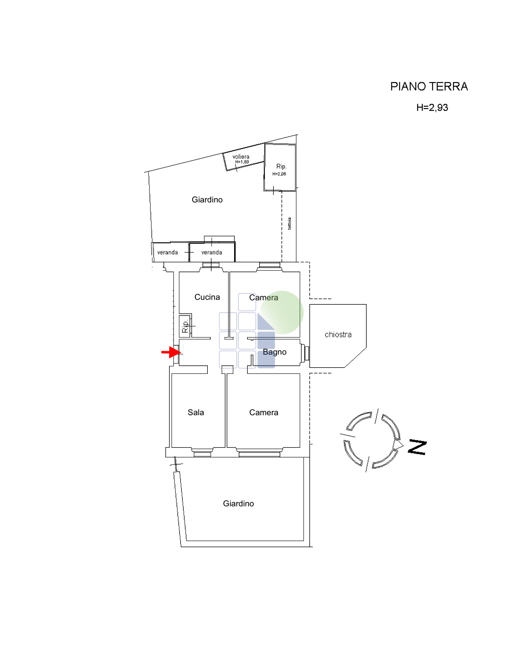 Immagine 19 di Trilocale in vendita  in Via Montebello 55 a Livorno