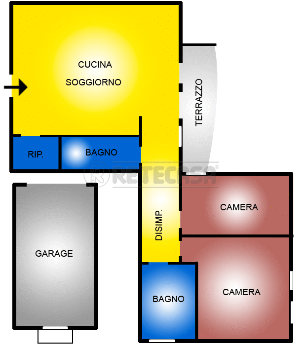 Immagine 20 di Bilocale in vendita  in via palladio 27 a Castelgomberto