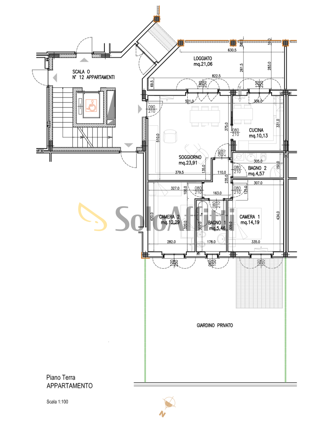 Immagine 21 di Trilocale in affitto  in Via Madonna a San Martino Siccomario