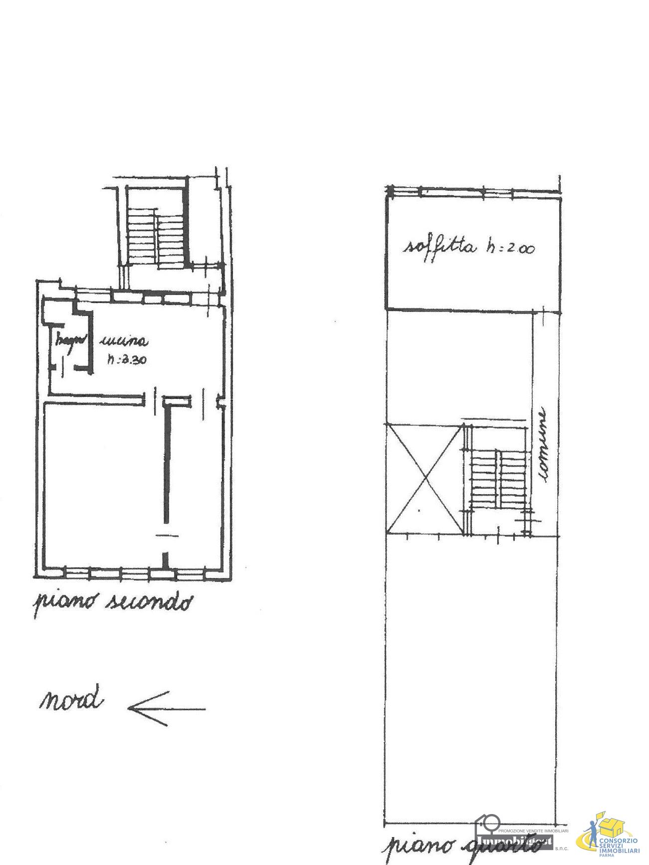 Immagine 3 di Trilocale in vendita  in Strada Garibaldi 45 a Parma