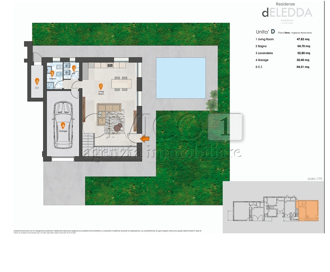 Immagine 8 di Porzione di casa in vendita  in Via Grazia Deledda a Padova