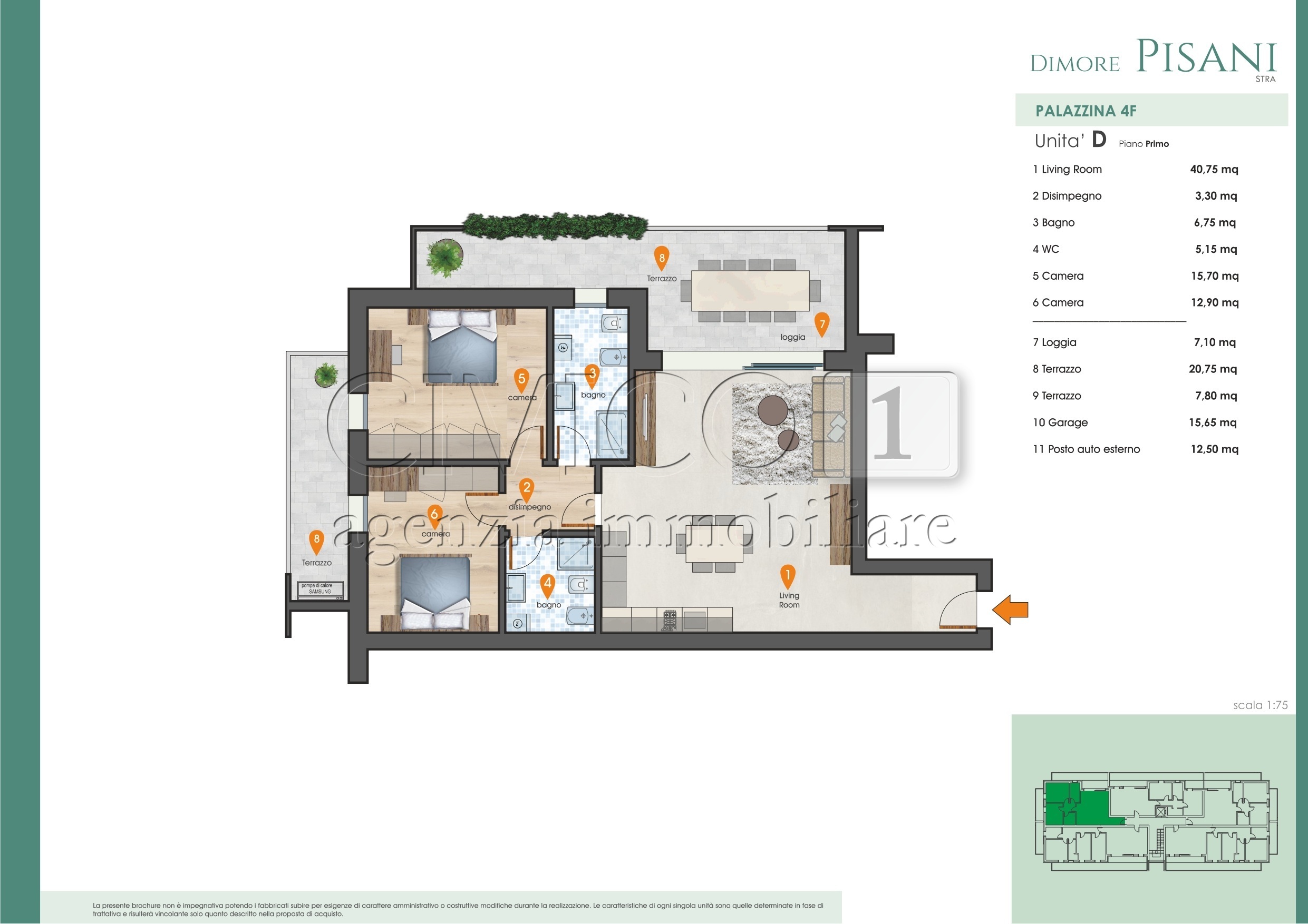 Immagine 2 di Appartamento in vendita  in VIA CAVOUR a Vigonza