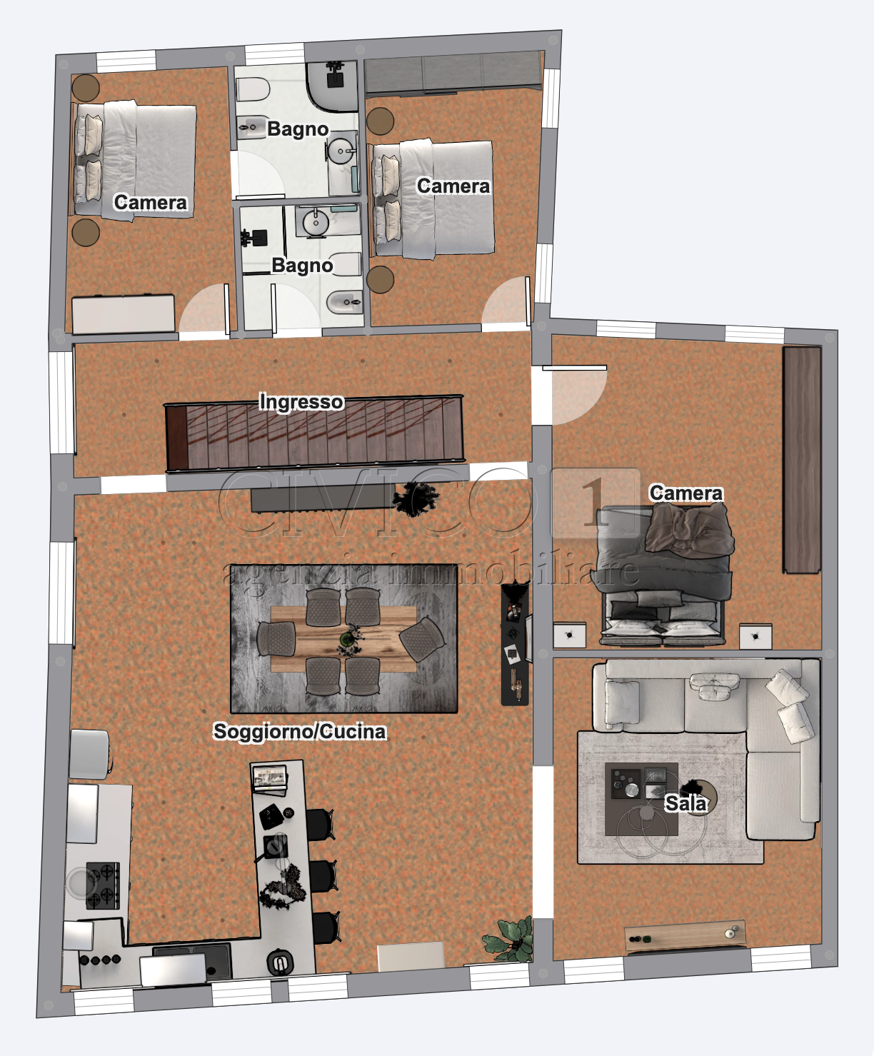 Immagine 20 di Appartamento in vendita  in Riva del Vin a Venezia