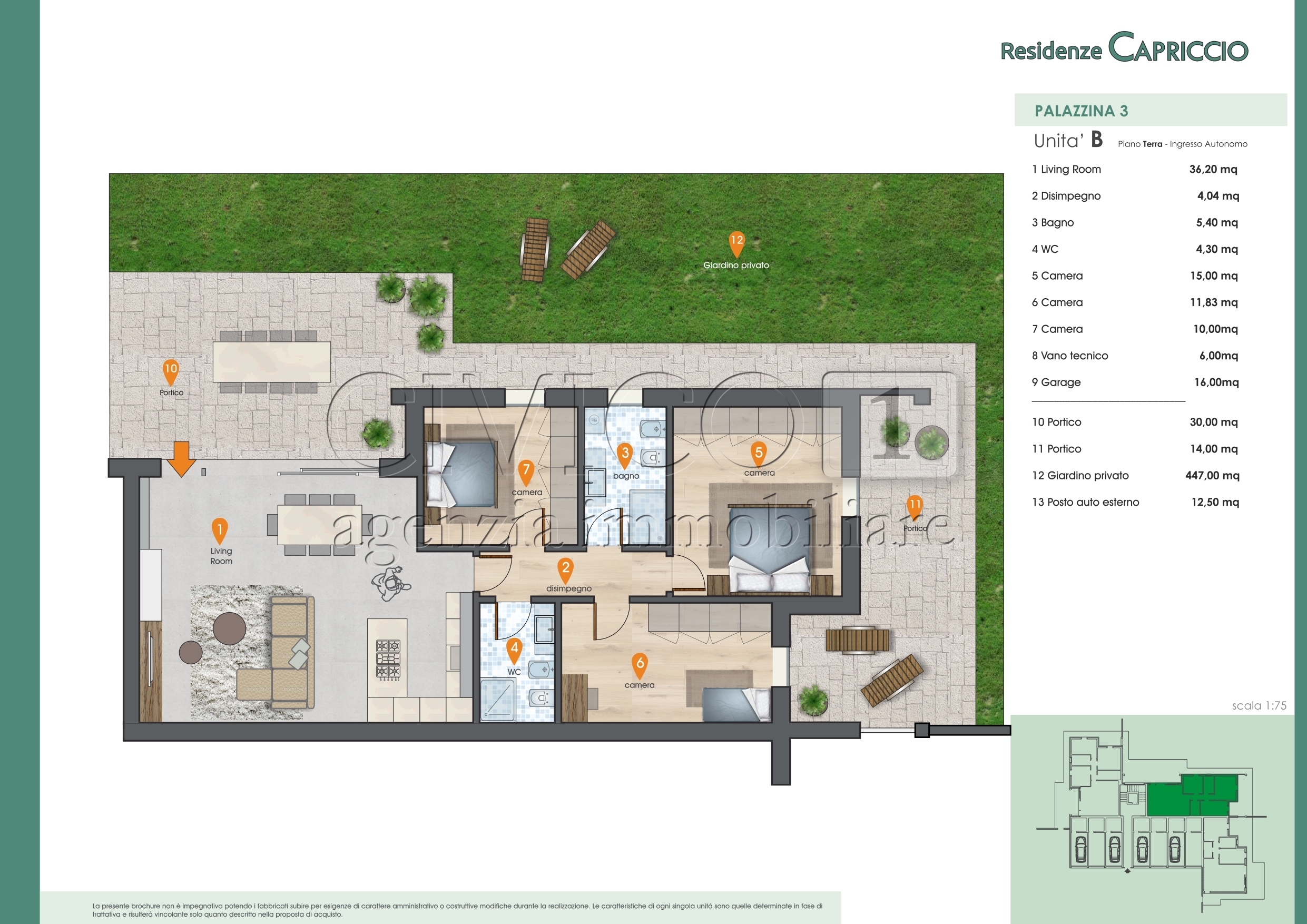Immagine 2 di Appartamento in vendita  in Via Capriccio a Vigonza