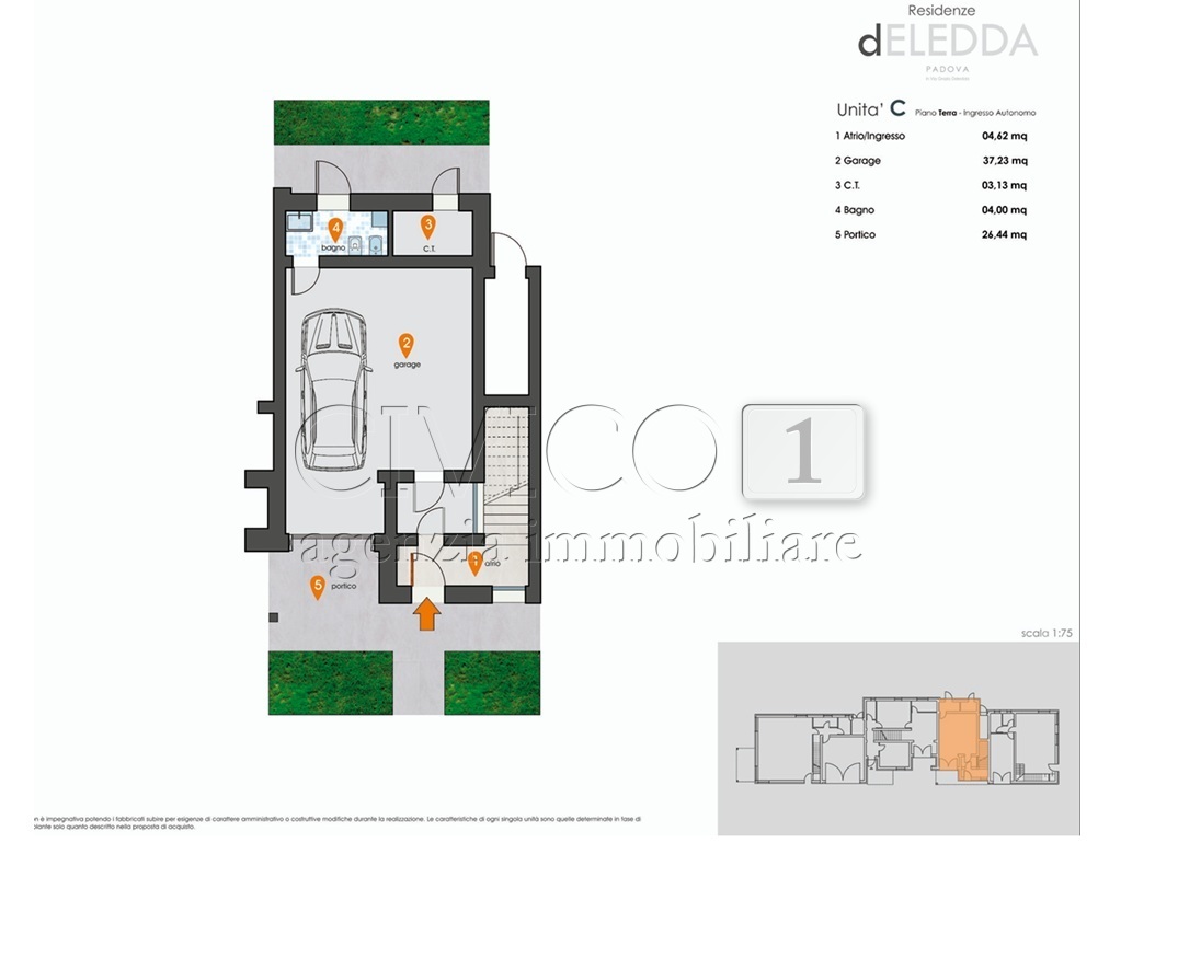 Immagine 6 di Porzione di casa in vendita  in Via Grazia Deledda a Padova