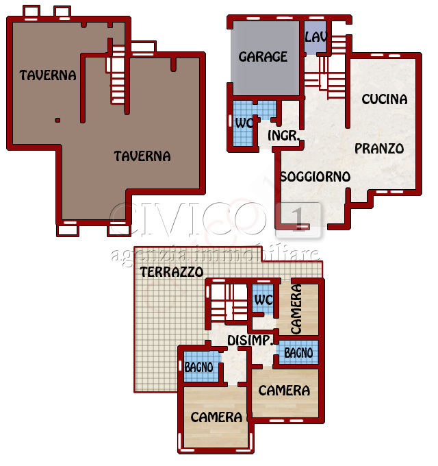 Immagine 2 di Casa bifamiliare in vendita  in via deledda 13 a Selvazzano Dentro