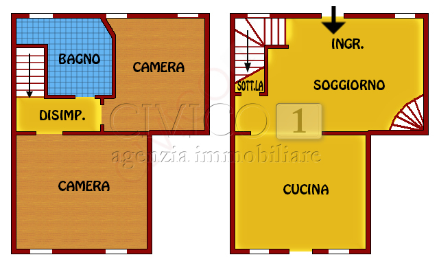 Immagine 2 di Casa bifamiliare in vendita  in Via Fiume a Piazzola Sul Brenta