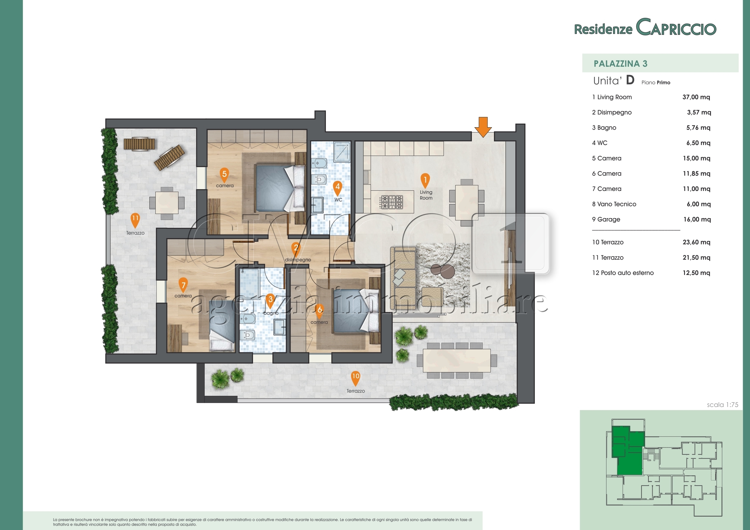 Immagine 22 di Appartamento in vendita  in Via Capriccio a Vigonza